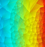 Abstract rainbow polygonal