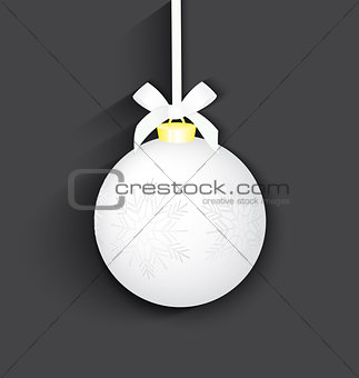 Christmas silver ball