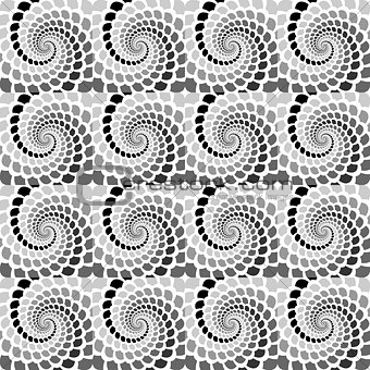 Design seamless monochrome helix snakeskin pattern
