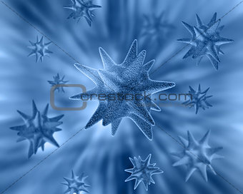 Abstract virus background
