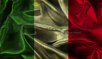 Grunge Italian flag background