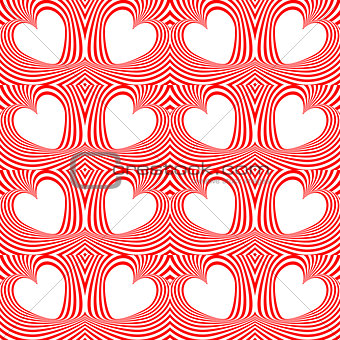 Design seamless twirl movement stripy pattern