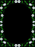 Vintage floral frame. Decorative pattern