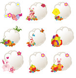 collection of different decorative easter tags