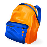 Illustration of school bag