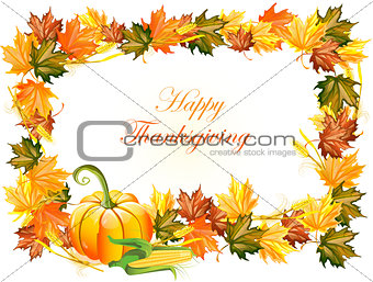 Vector illustration of thanksgiving day background