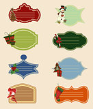 Collection of Christmas labels