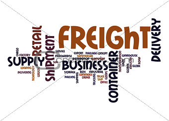 Freight word cloud