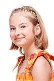 Portrait of a Little Girl with Blond Hair 