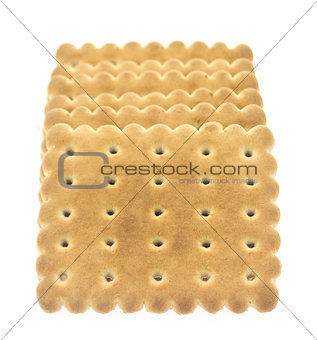 Tasty cookies isolated on white
