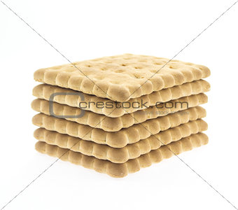 Tasty cookies isolated on white