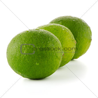 Fresh green limes