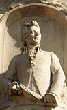 Mozart statue in Tiergarten center city park