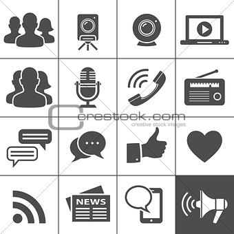 Media & Social Network Icons