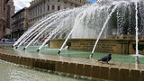 fountain in Piazza de Ferrari, Genoa