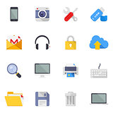 Technology and media icons
