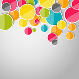 Abstract Glossy Circle Background Vector Illustration