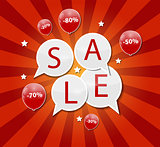 Sale Concept of Discount. Vector Illustration.
