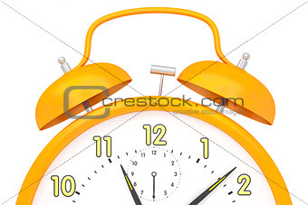 orange alarm clock
