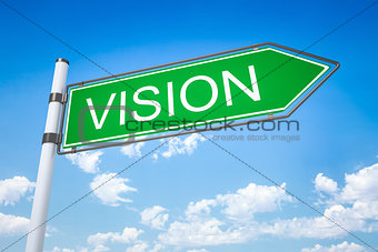 road sign arrow vision