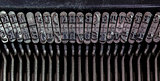 Detail of an old typewriter