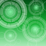 Abstract technology on green background