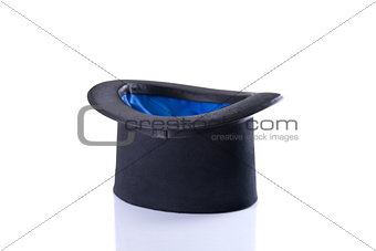 Black and blue magician top hat 