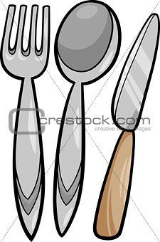 utensils cartoon illustration