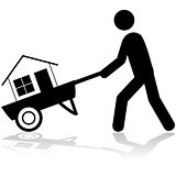Carrying a house