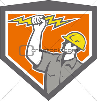 Electrician Wield Lightning Bolt Side Crest