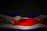 Costa rica flag waving