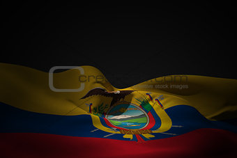 Ecuador flag waving