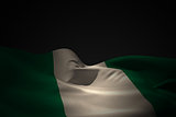 Nigeria flag waving