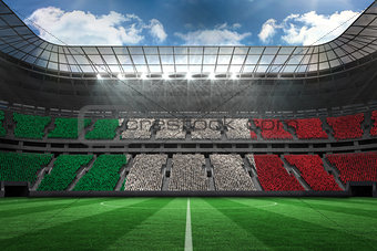 Digitally generated italian national flag