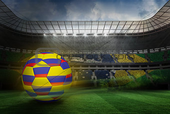 Football in colombia colours