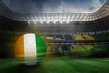 Football in ivory coast colours