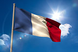 France national flag on flagpole