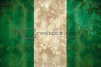 Nigeria flag in grunge effect