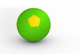 Bright green and yellow football