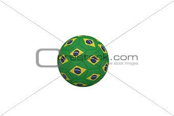 Football in brazilian colours