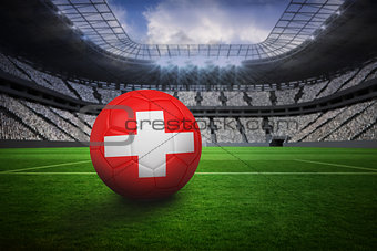 Football in swiss colours