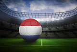 Football in holland colours