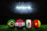 Group a world cup footballs