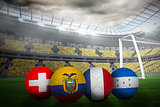 Group e world cup footballs