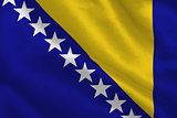Digitally generated bosnian flag