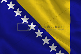 Digitally generated bosnian flag