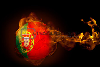 Fire surrounding portugal ball