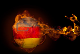 Fire surrounding germany ball