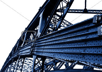 part of metal bridge