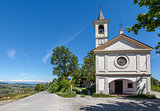 Chapel on the roadside in Piedmont, Italy.